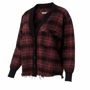 We The Free Plaid Button-Up Blazer